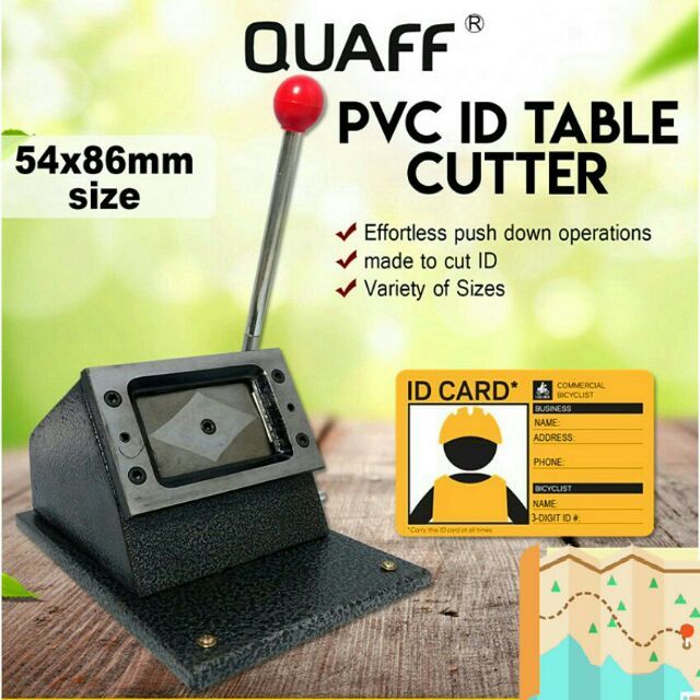 

Mesin Pemotong Kertas & Kartu ID 86x54mm / Alat Plong Kartu PVC PREMIUM - Kualitas Terbaik