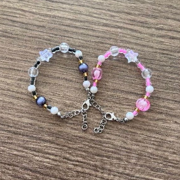 Gelang couple lucu/gelang manik manik handmade/gelang korea lucu