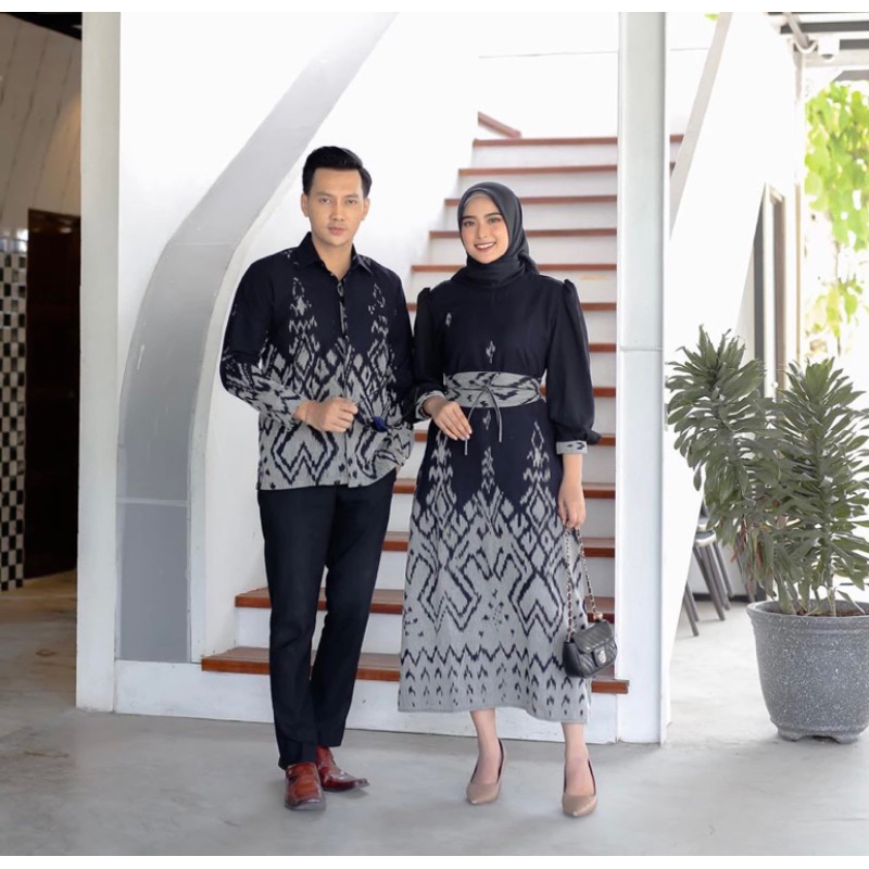 BAJU TENUN COUPLE - COUPLE TENUN - KEMEJA  TENUN - GAMIS TENUN - SARIMBIT