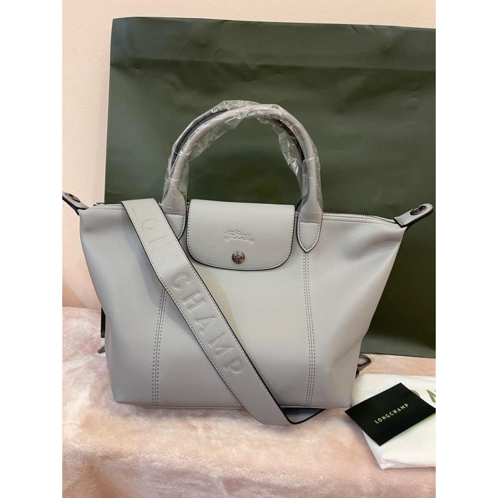 LONGCHAMP CUIR TOTE BAG OFF WHITE