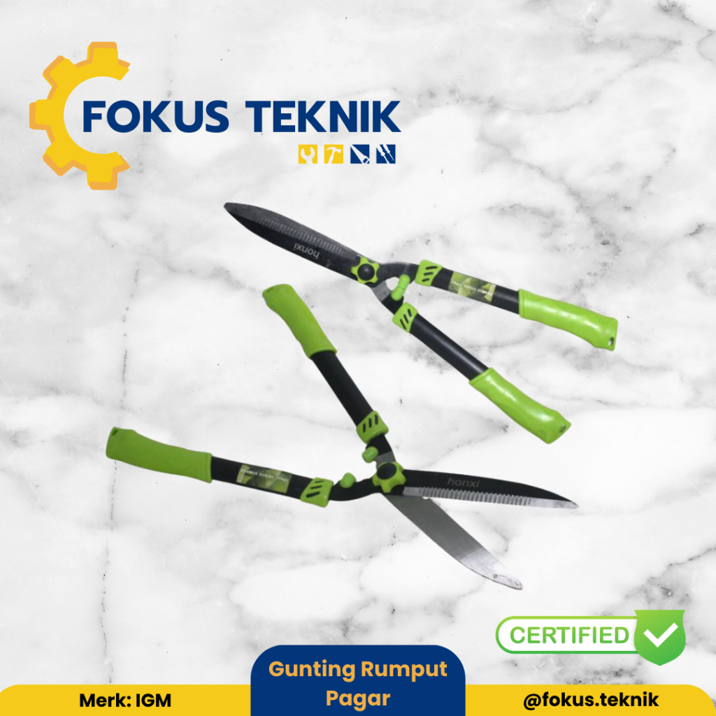 IGM Gunting Pagar Teleskopik Rumput Taman Kebun Besar tajam Panjang