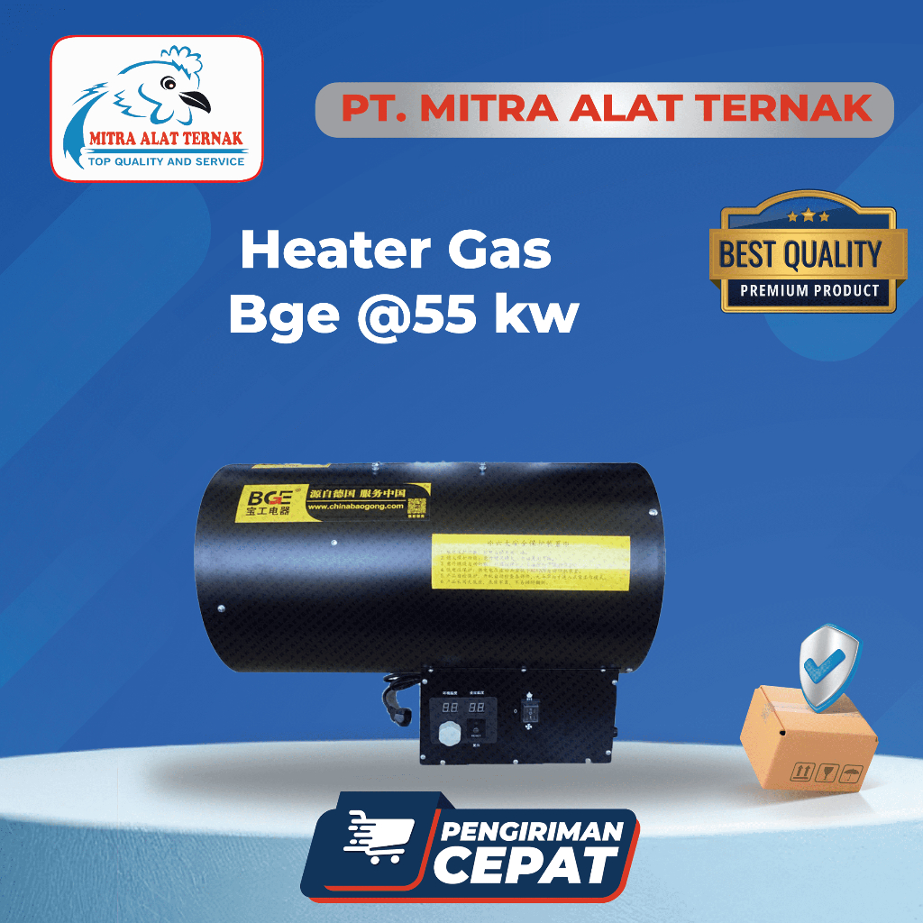 Heater Gas BGE @55 KW - Pemanas Gas Kandang Ayam