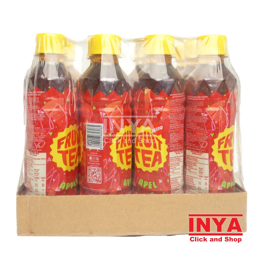 

Sosro Fruit Tea Rasa Apple 12x350ml BOX - Minuman Rasa Buah - Soft drink