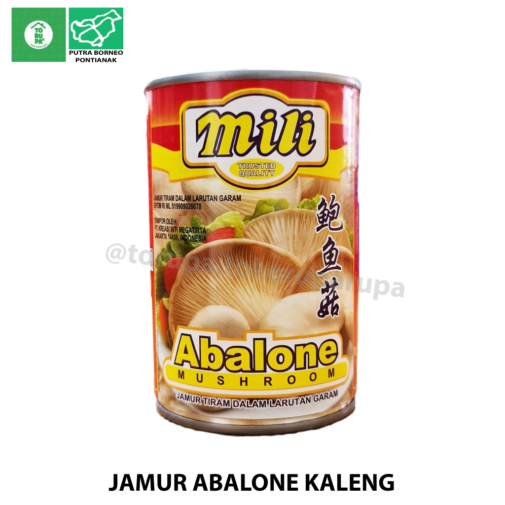 

Jamur Abalone Kaleng 425gr / Mili Abalone Mushroom