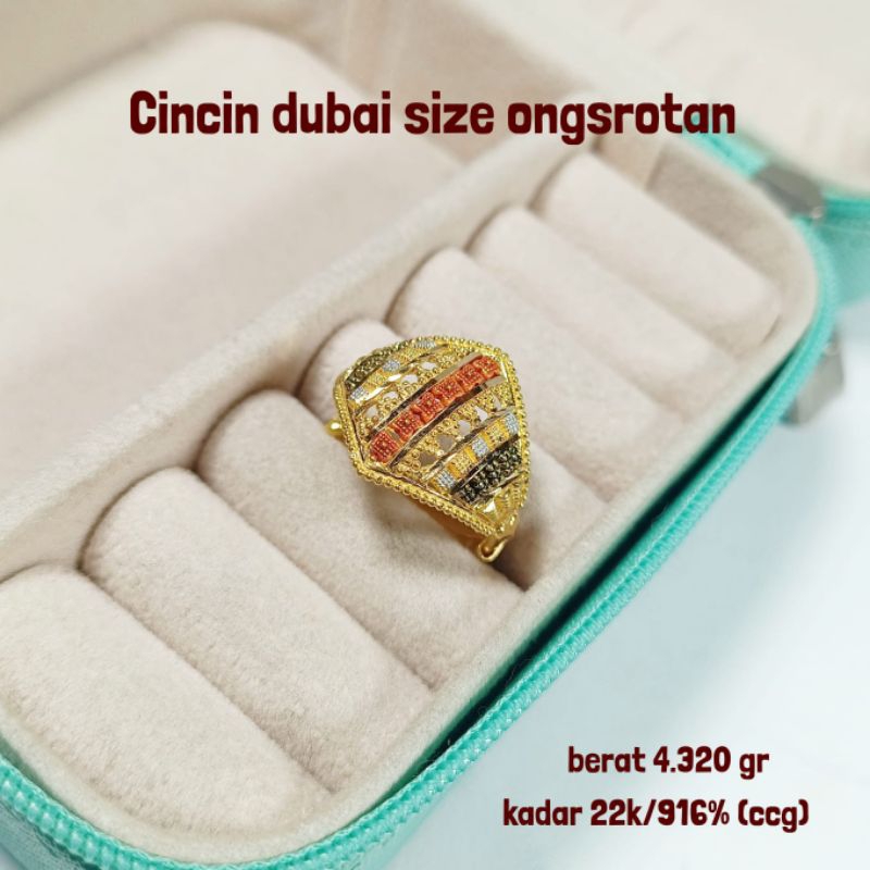 [COD✖️] Cincin Emas Dubai Kadar 916% 22K