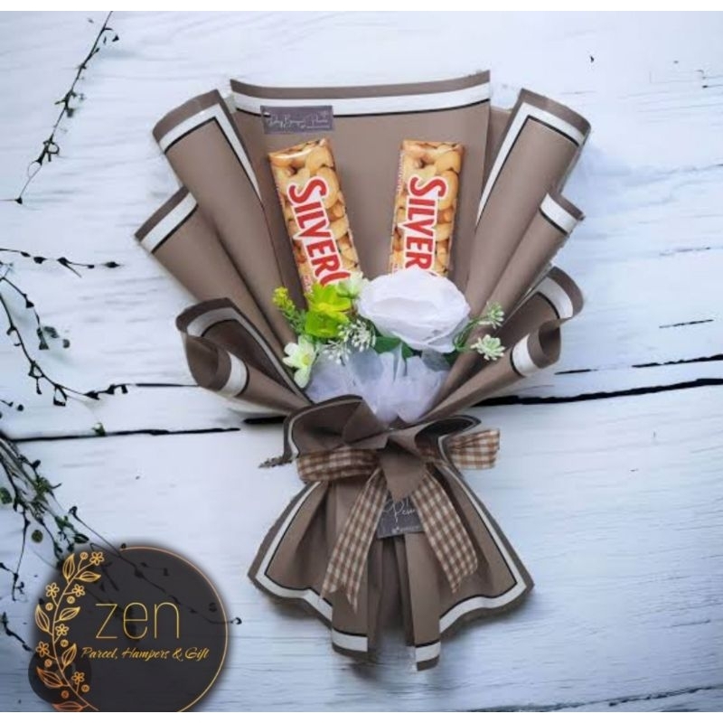 

buket bunga chocolate silverqueen 2pcs (medium)
