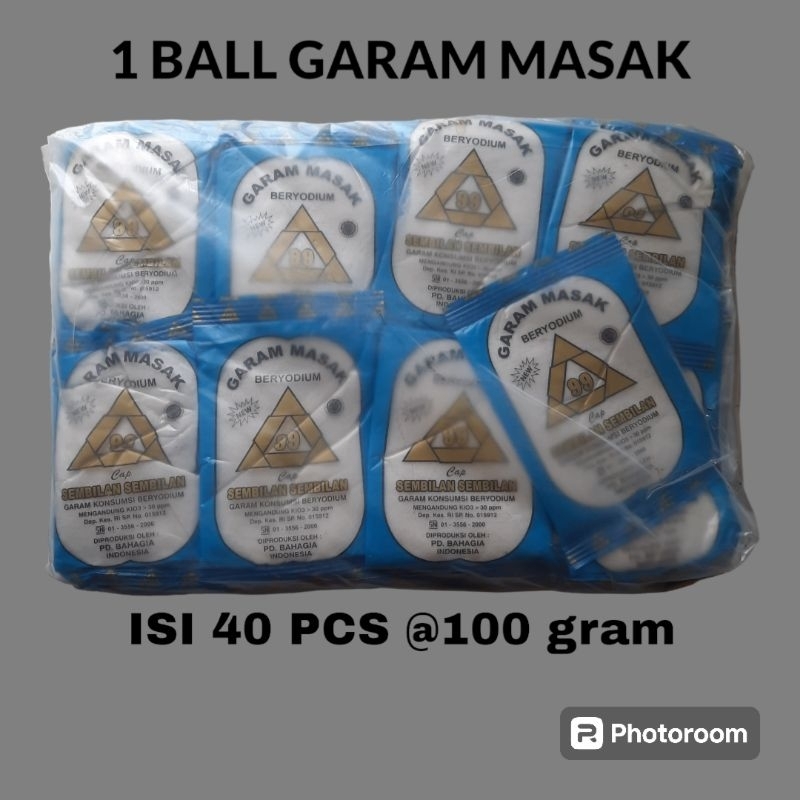 

1 Ball Garam Masak Isi 40 pcs.@100g