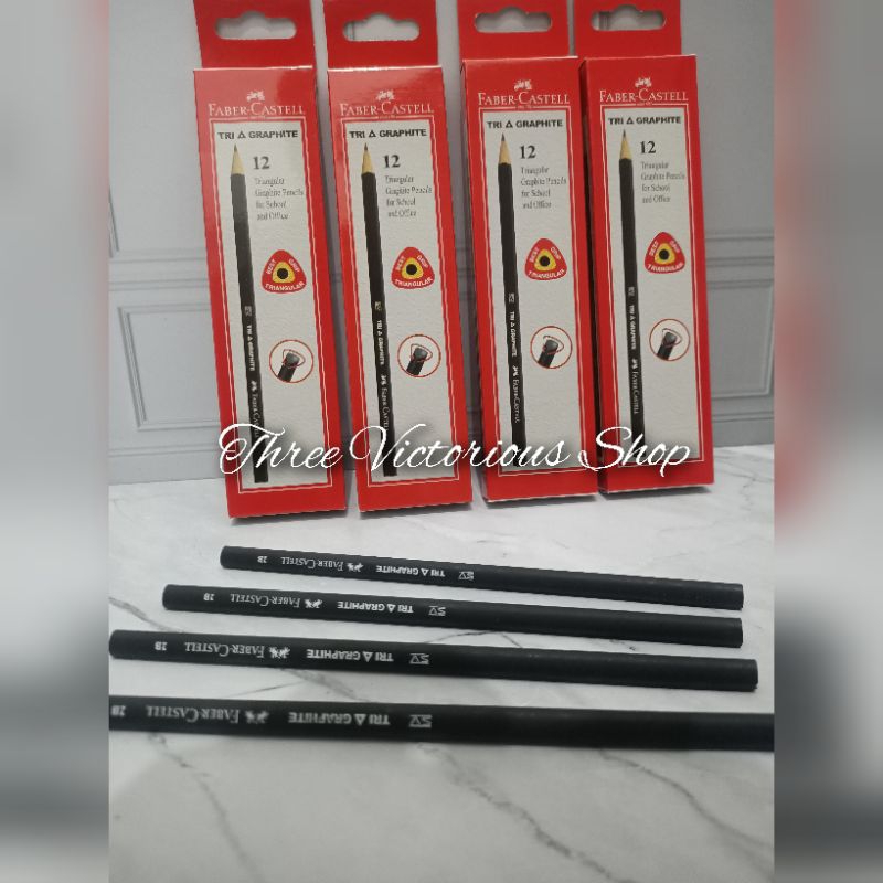 

Original Faber Castell Pensil Tri Graphite 2B 1pack