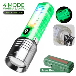 Senter Maghnet Zoom in out Cas 8 Mode Warna 30W Waterproof Flashlight 520A