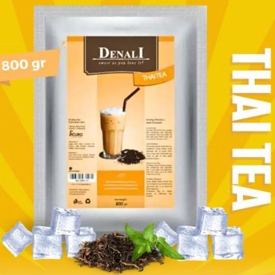 

Denali Thai Tea Powder Bubuk Minuman Kekinian Rasa Premium