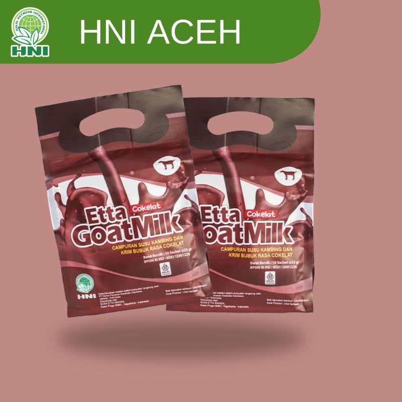 

etta goat milk coklat HNi hpai / susu kambing cokelat hni