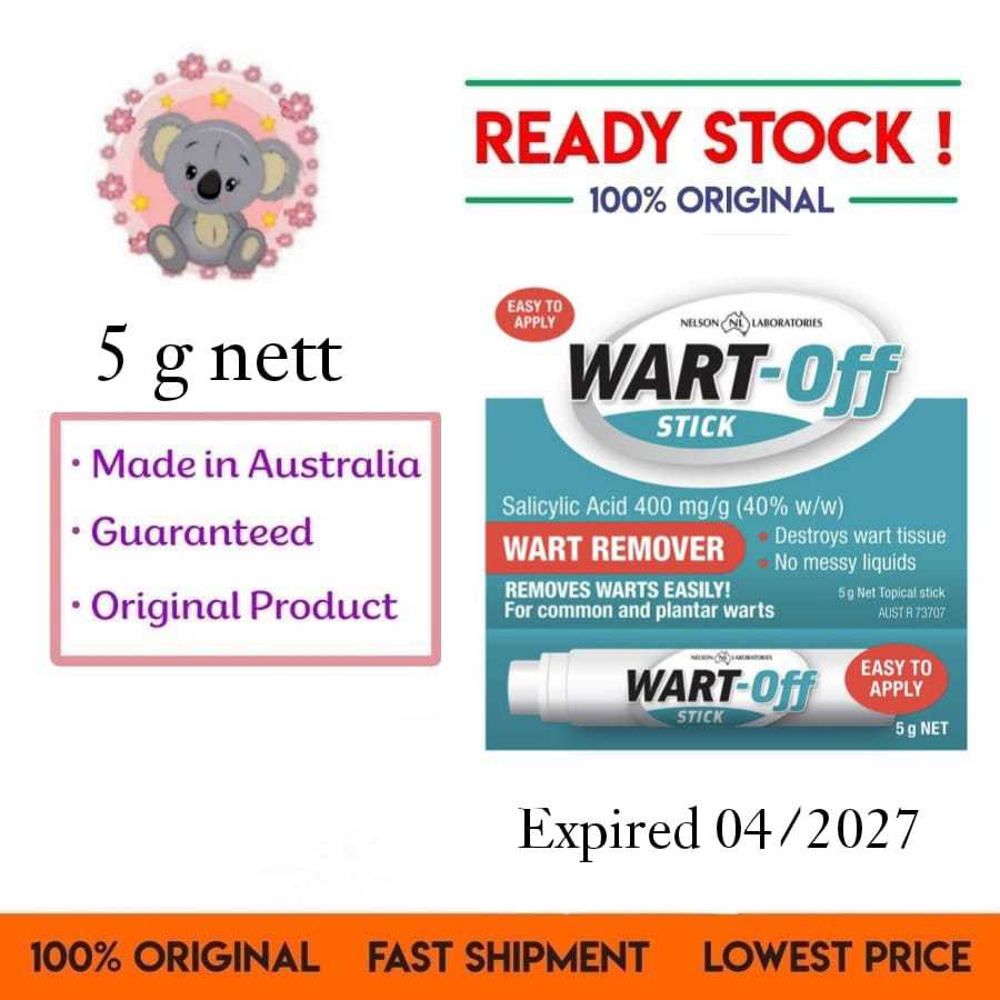 Wart-off stick Wart Remover obat kutil 5gr Original Australia