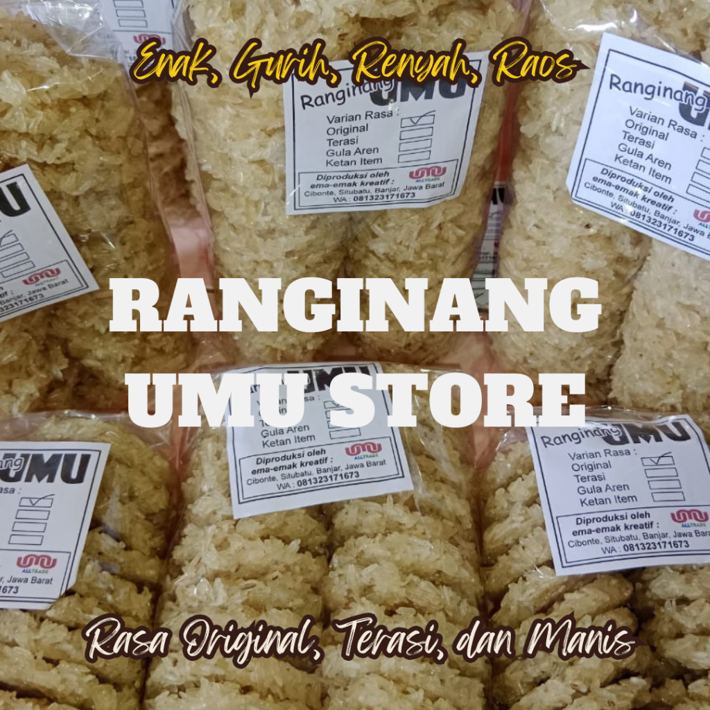 

Rangginang / Ranginang / Rengginang / Renginang Mentah Mentahan Siap Goreng Khas Kota Banjar Umu Store Renyah / Gurih /Rekah / Enak Rasa Original