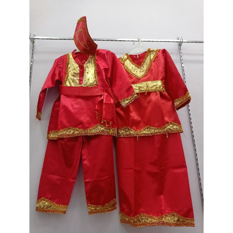Baju adat Minang satuan(laki & perempuan)/baju tari Minang/baju tari Padang/baju tari karnaval/baju 