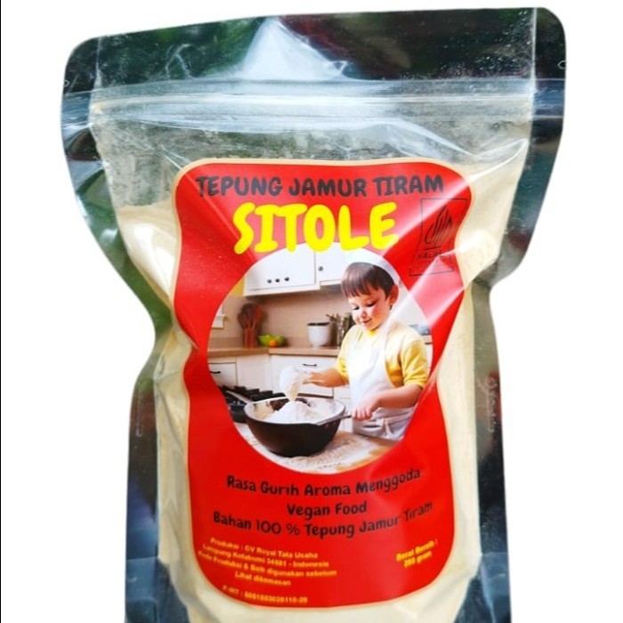

tepung jamur tiram SITOLE /tepung jamur crispy /tepung biang 250 gram