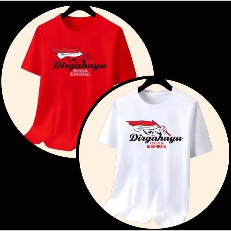 Baju kaos 17 Agustus / T-shirt Dewasa Unisex 17 Agustus / Kaos Oblong 17 Agustus / Kaos Hut RI 79 In