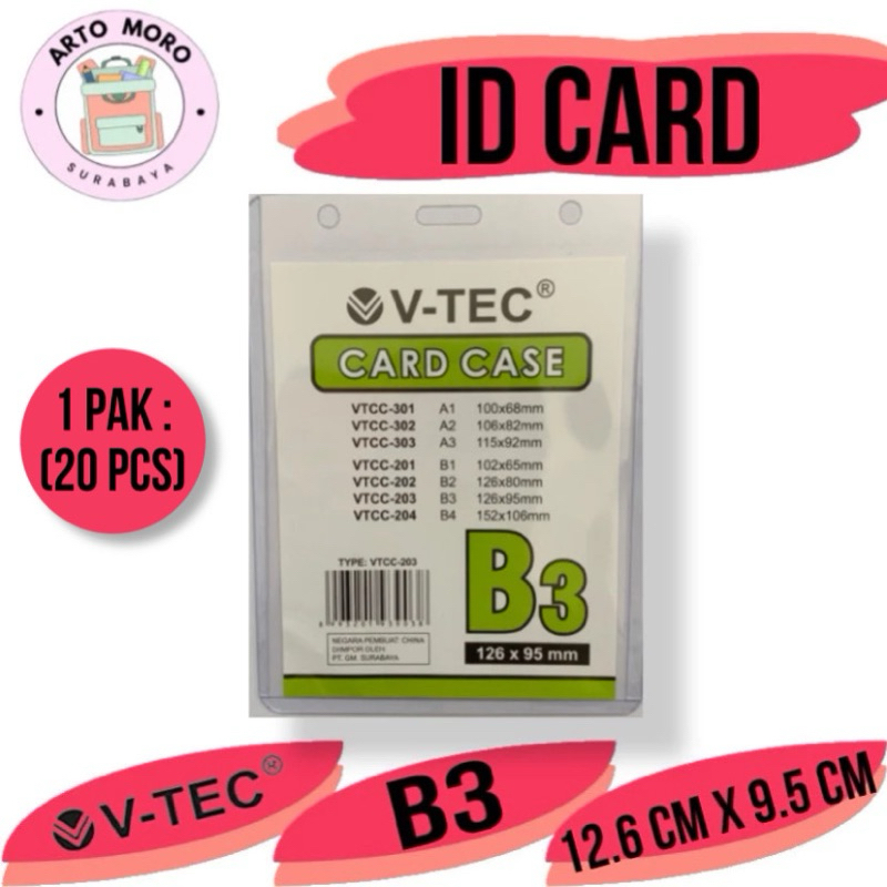

ID CARD B3 (1 PAK) PLASTIK MIKA READY STOCK SURABAYA