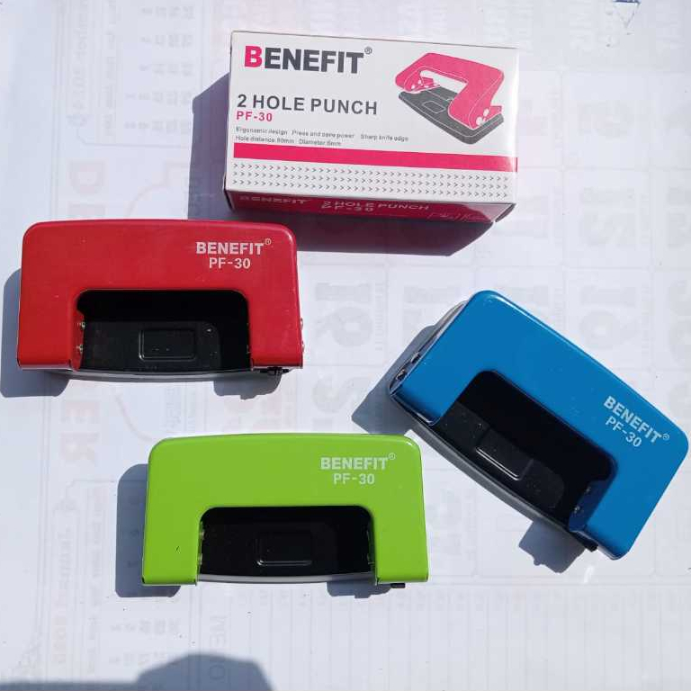 

Pembolong Kertas 2 Lubang by BENEFIT / Pelubang 2 Hole Punch Classic PF-30