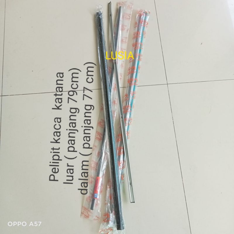 List pintu kaca, pelipit kaca Luar, Dalam Suzuki katana