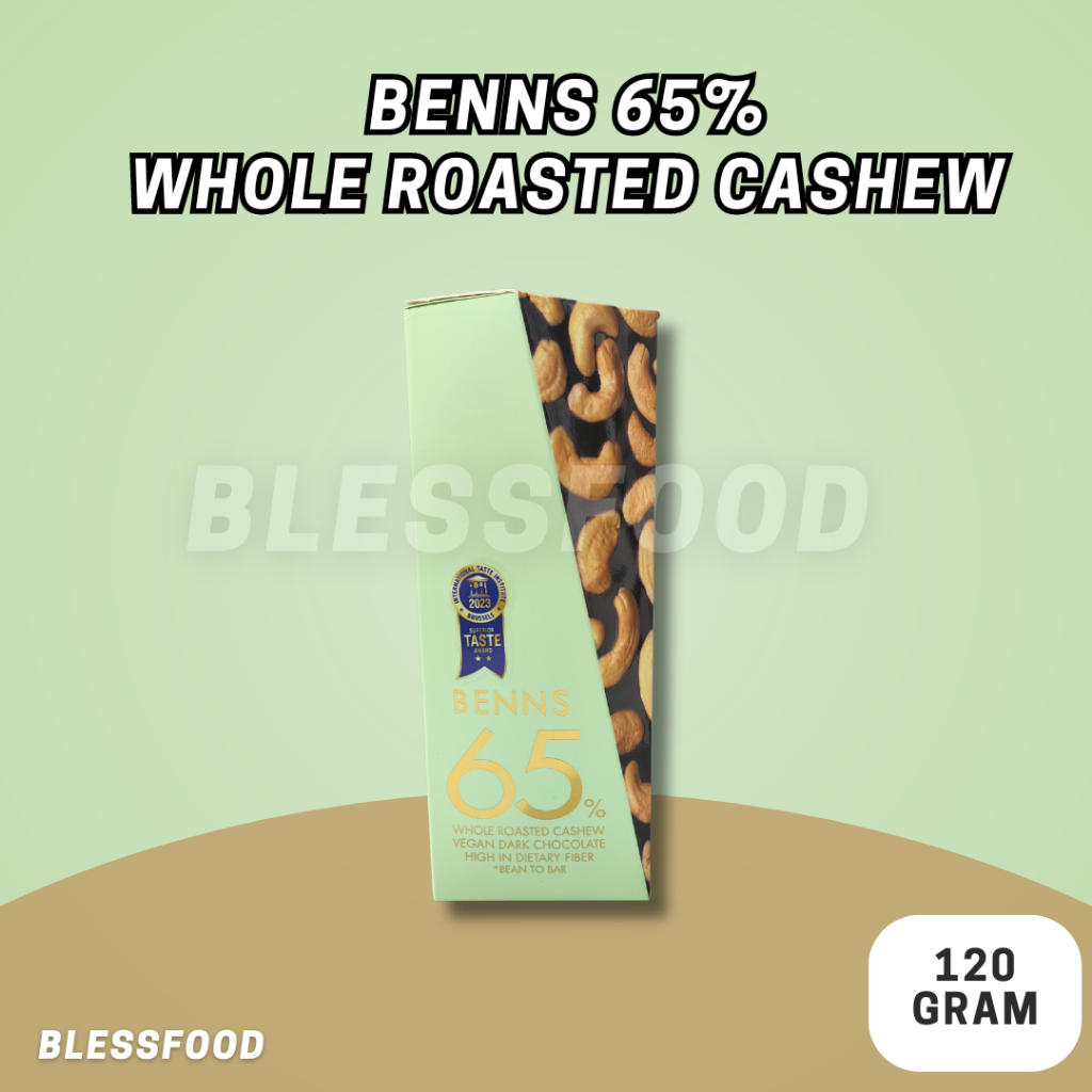 

Benns Cashew Vegan Dark Chocolate 65% Ready stock 120g [Expired 2025] Import Malaysia