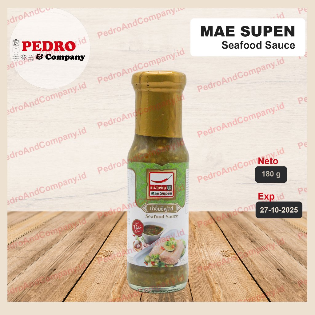 Mae supen seafood sauce thailand hijau 150 ml - bumbu cocol seafood