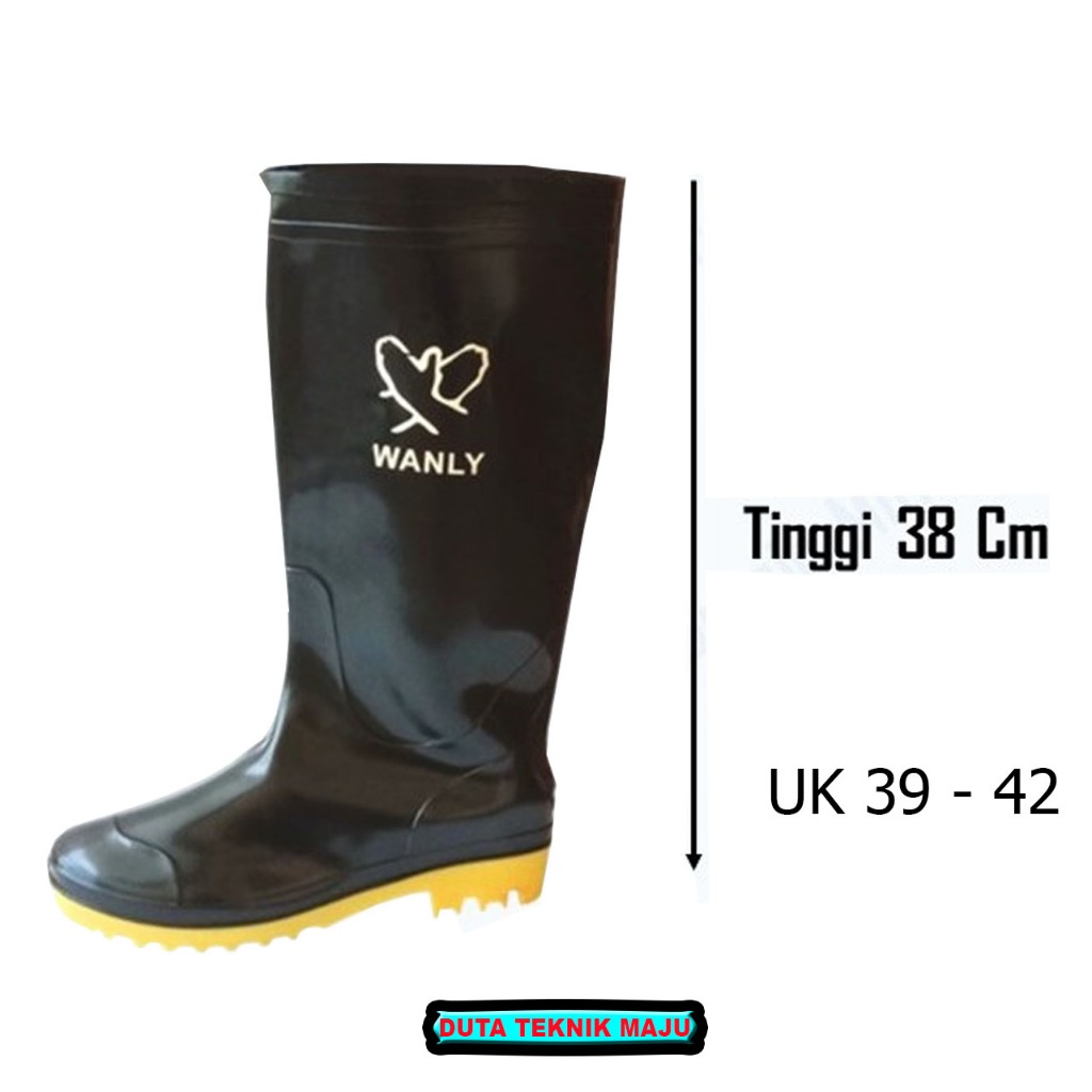 [COD] Sepatu Proyek Safety Boot Hitam| Sepatu Proyek Boot Panjang Laki-Laki | Sepatu Boat Bangunan| 