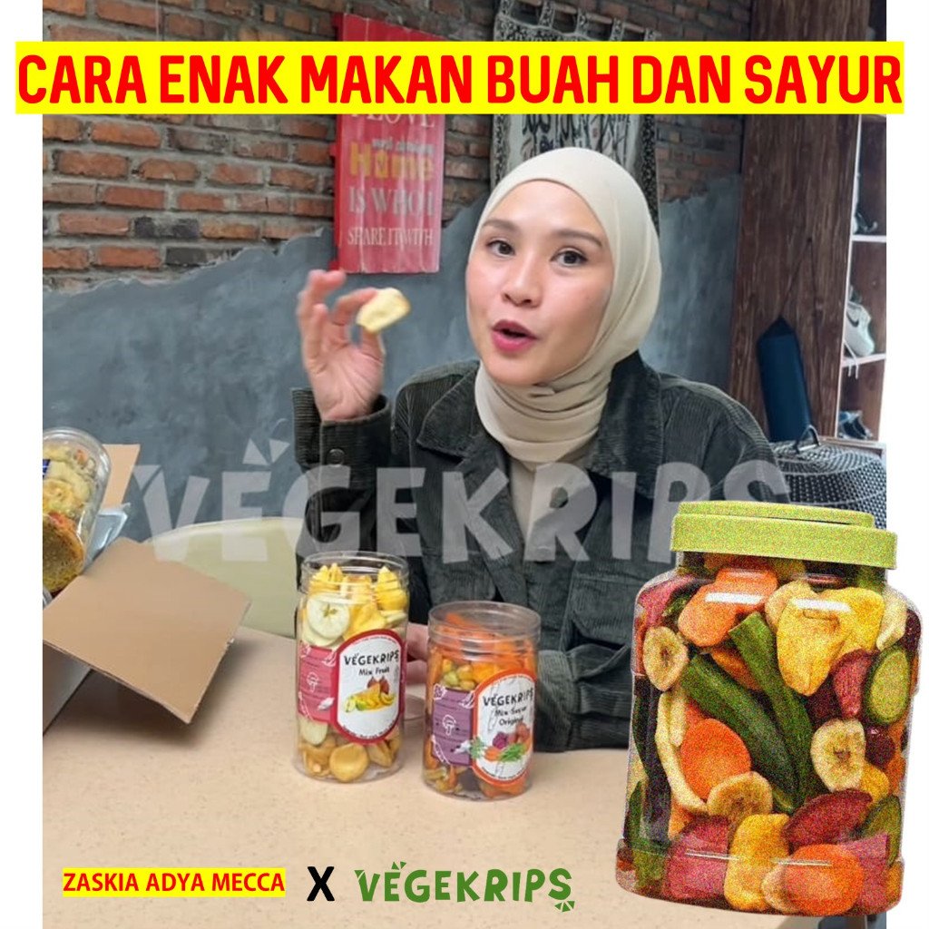 

Keripik Buah dan Sayuran Favorit Zaskia Mecca X Vegekrips (TERMURAH SE INDONESIA!!!)