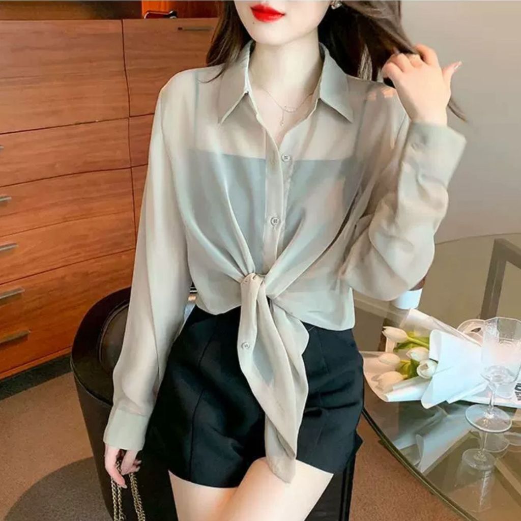 DAFASHIONSHOP / Atasan / Atasan Kemeja Ootd / Atasan Wanita Kekinian / Atasan Wanita Koreanstell