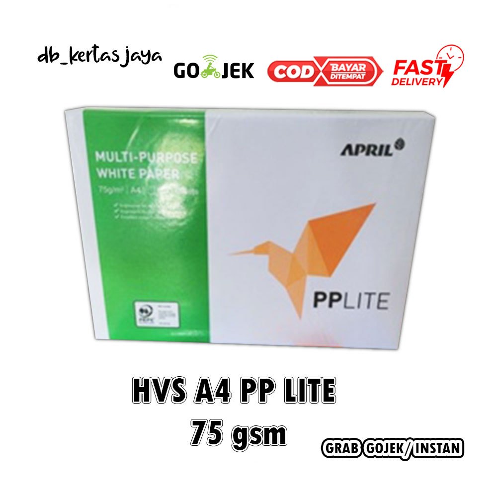 

Kertas HVS A4 75 gr 1 Rim PPlite (Multi-Purpose White Paper)