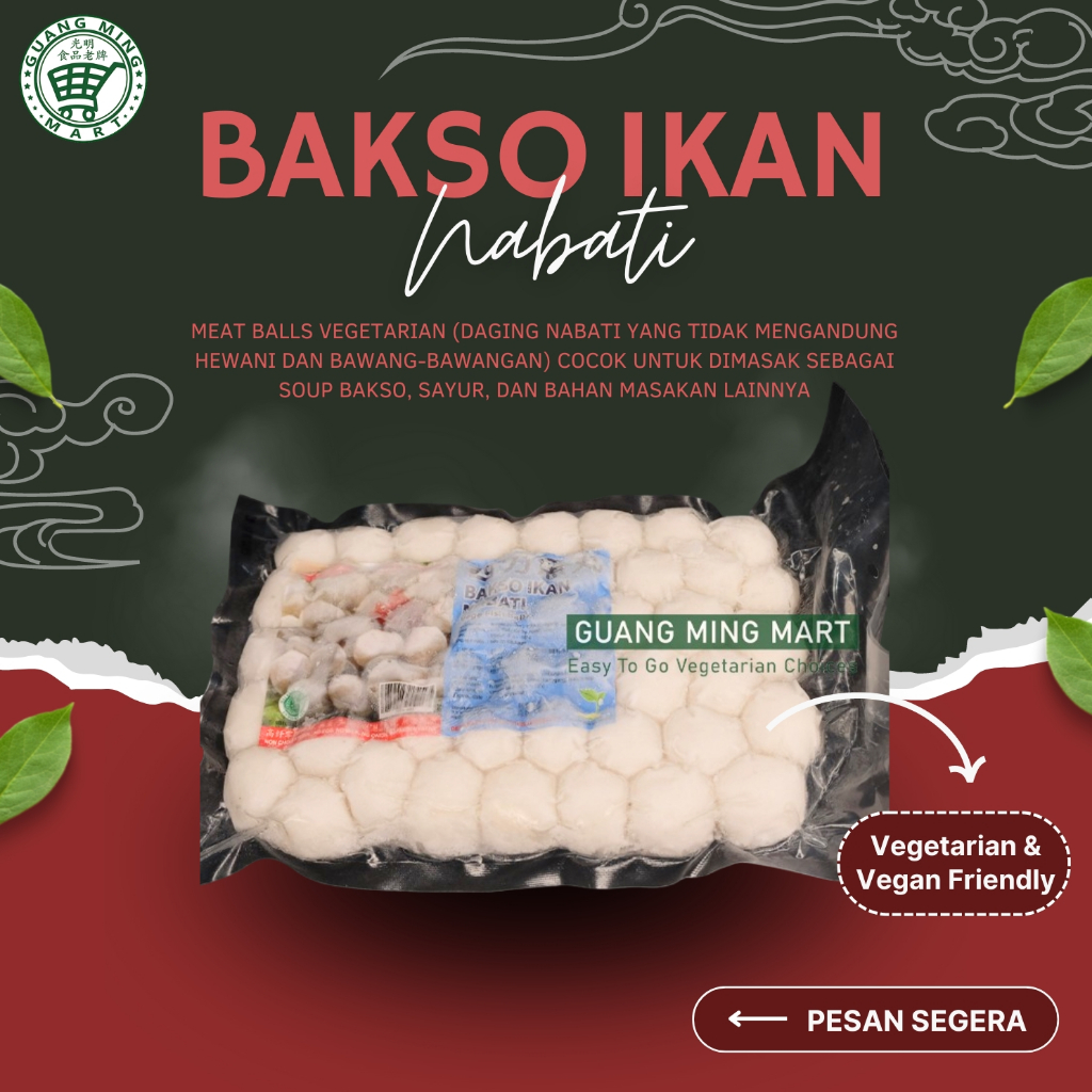 

EVERGREEN IKAN NABATI VEGETARIAN / VEGE FISH BALLS / BAKSO IKAN NABATI
