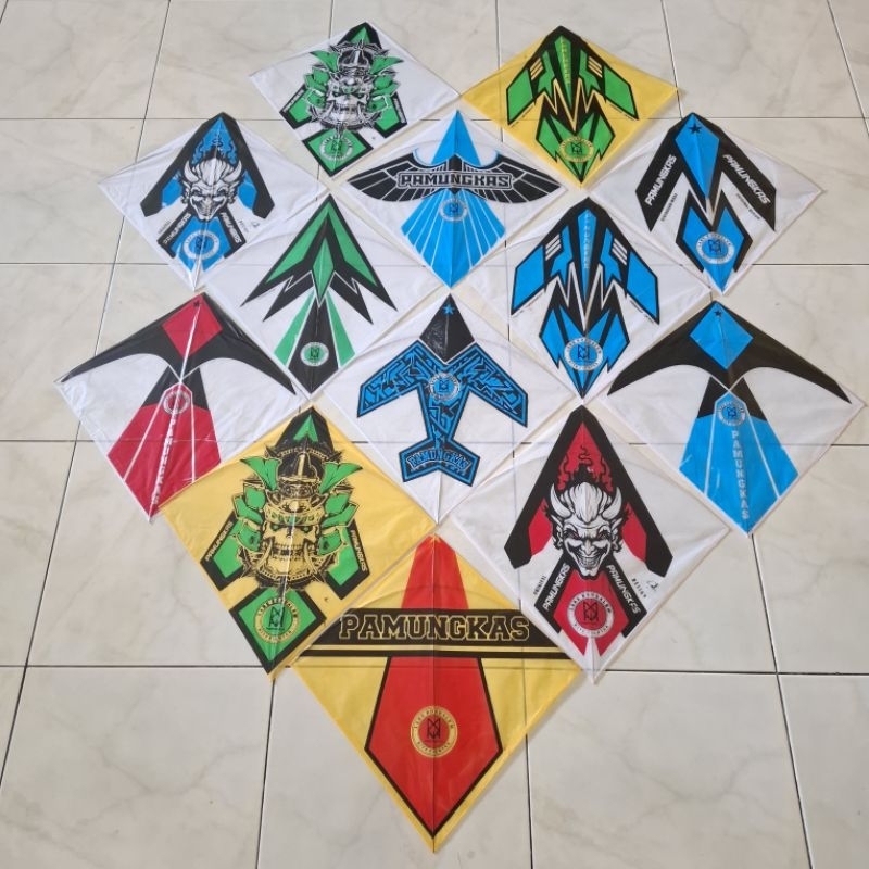 Layangan sukoi super arku lilitan 2 warna special turnamen [100pcs]