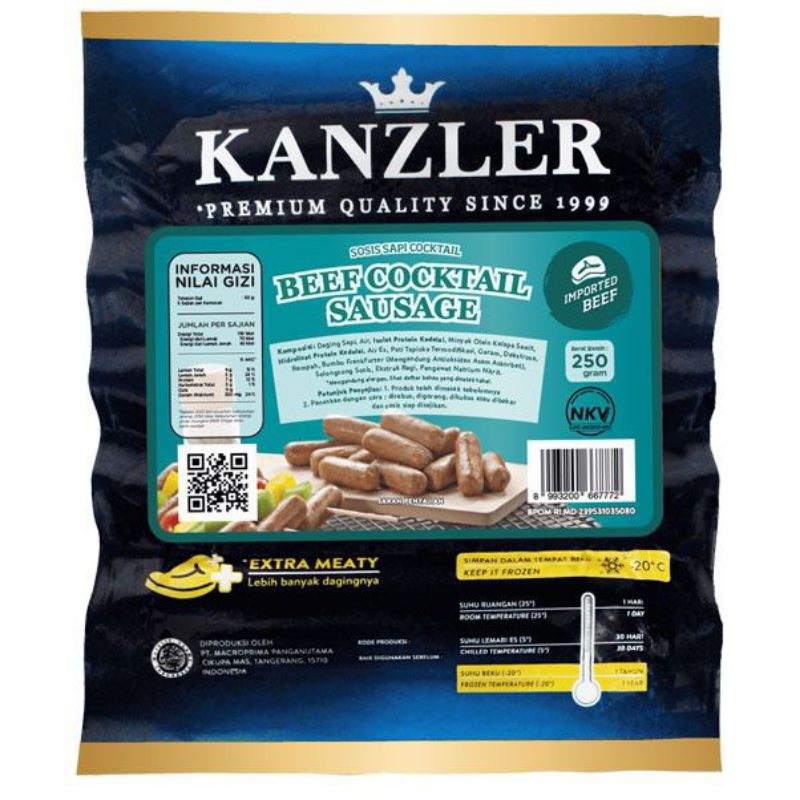 

Kanzler Sosis Beef Cocktail - 250gr