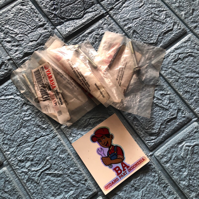 (KD/4/6) BOLT NUT BAUT BLOK MAGNET YAMAHA MX NEW 135/VIXION OLD ORIGINAL YGP (KODE PART 9502L-06040)