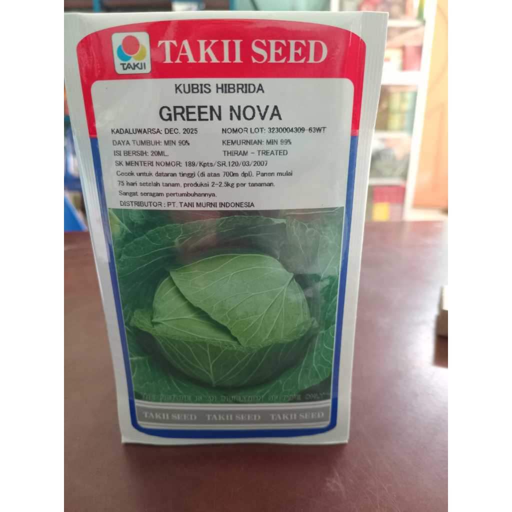 Benih bibit kol Kubis Hibrida Merek Green Nova