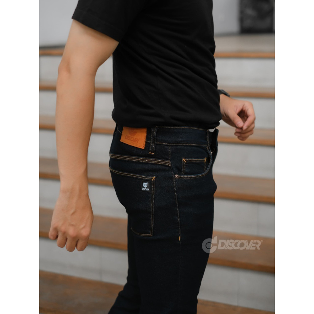 Celana Jeans Slimfit Jumbo Hitam Garmen Celana jeans Celana Jeans Pria Bahan Stretch Super Nyaman