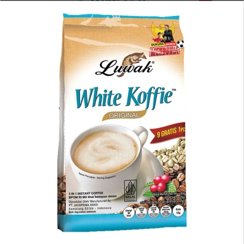 

Luwak White Koffie Original 10 x 20g