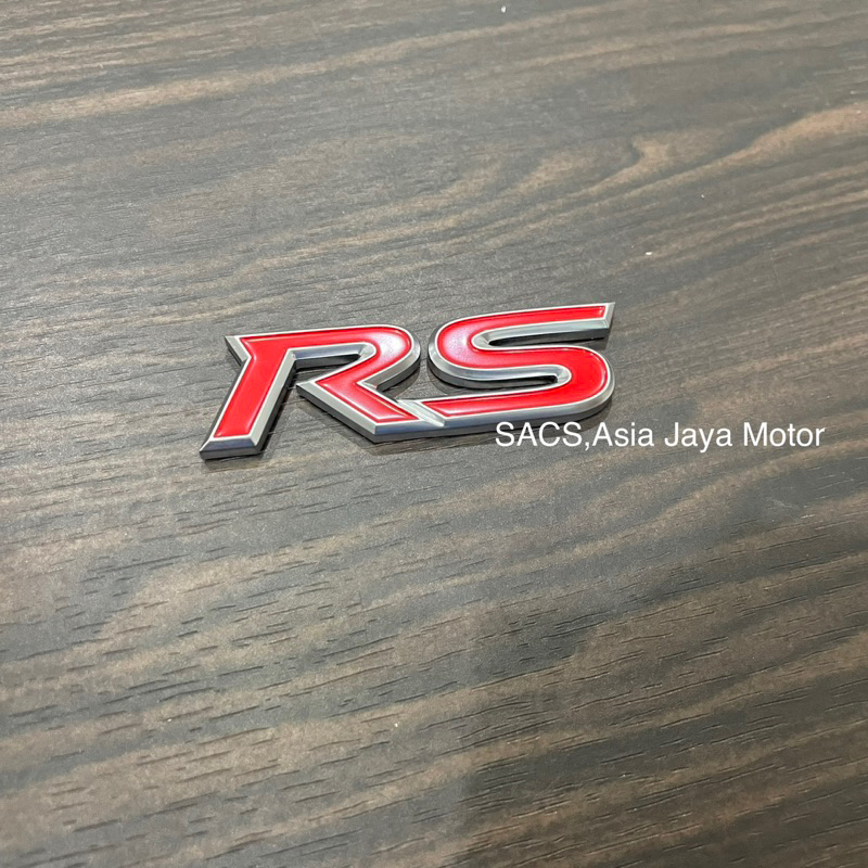 emblem rs belakang yaris vitz