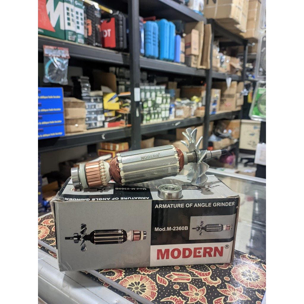MODERN Angker Mesin Gerinda M 2360B Gurinda Gerinda Grinda Angle Grinder Armature M2360B M-2360 B M-
