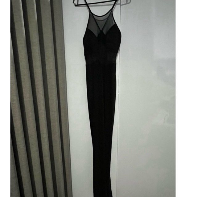 dress hitam panjang/long black dress for party or dinner