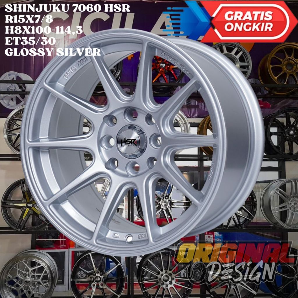 Velg Mobil YARIS , LIVINA , BALENO , MARCH , HSR SHINJUKU RING 15 R15