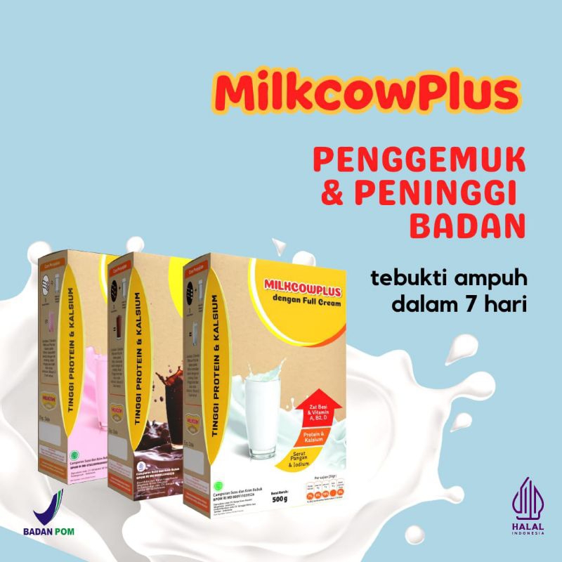 

Milkcow Plus 500g Susu Sapi 100%Penggemuk dan Peninggi Badan Ampuh Untuk Anak Remaja Dan dewasa 500g