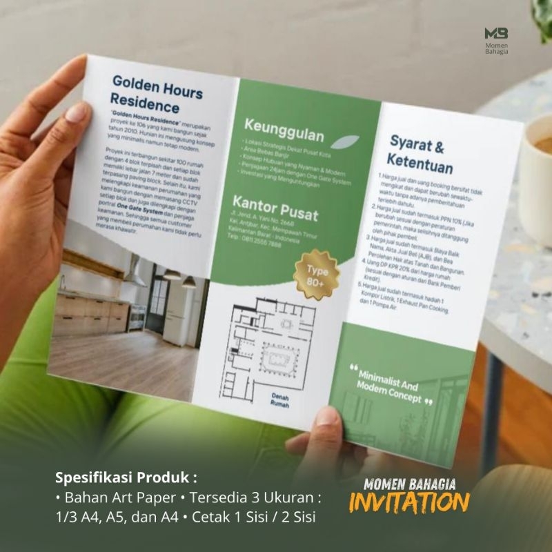 Cetak Brosur 1 Rim Murah Brosur PPDB Brosur Kecantikan Brosur Bisnis