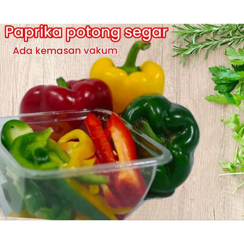 

paprika potong segar siap masak sayuran potong paprika sayuran pack