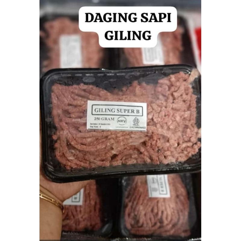 

DAGING GILING FROZEN SUPER B 250 GR