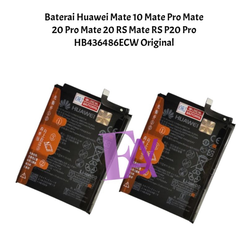 Baterai Huawei Mate 10 Mate Pro Mate 20 Pro Mate 20 RS Mate RS P20 Pro HB436486ECW Original