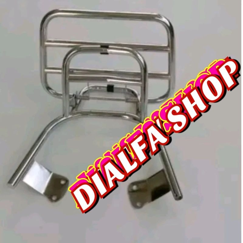 Aksesoris Vespa / Aksesoris Stylo/ Back Rack Stylo/ Aksesoris Honda Stylo/ Sandaran Jok Stylo
