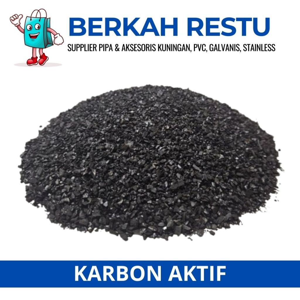 Karbon aktif 25 KG Media Karbon Aktif 1 KARUNG (Filter Air)