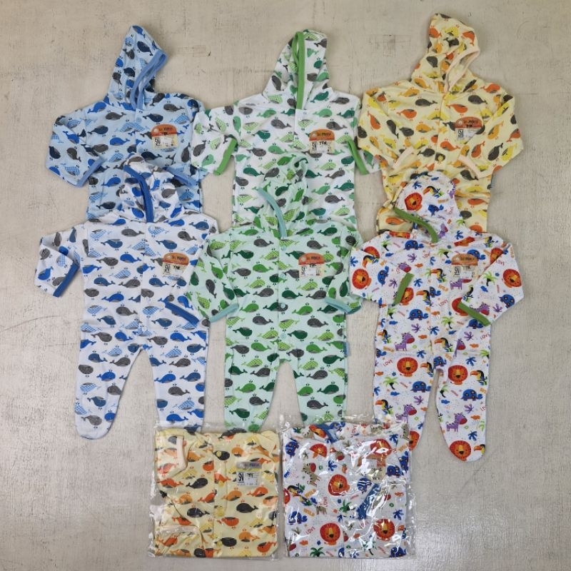 Baju BABY JUMSWIT KODOK SAFFENDA BABY 0-3 bulan tutup/buka