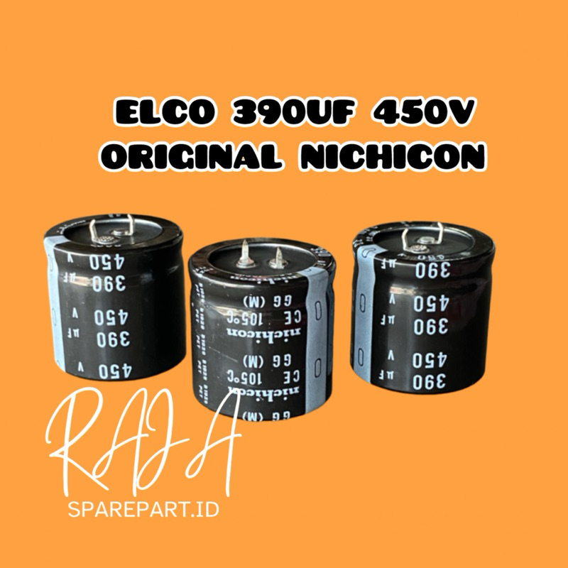 ELCO 390UF 450V ORIGINAL NICHICON