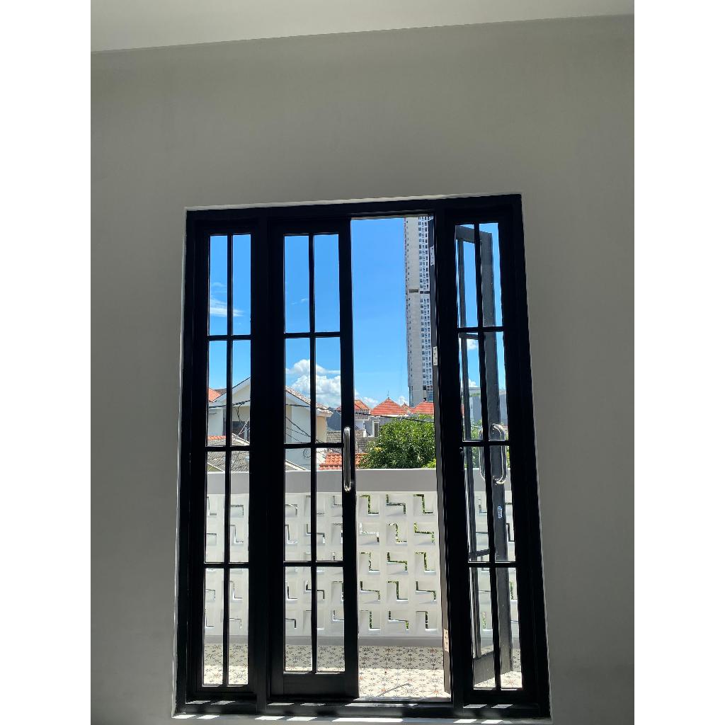 pintu kaca kusen aluminium